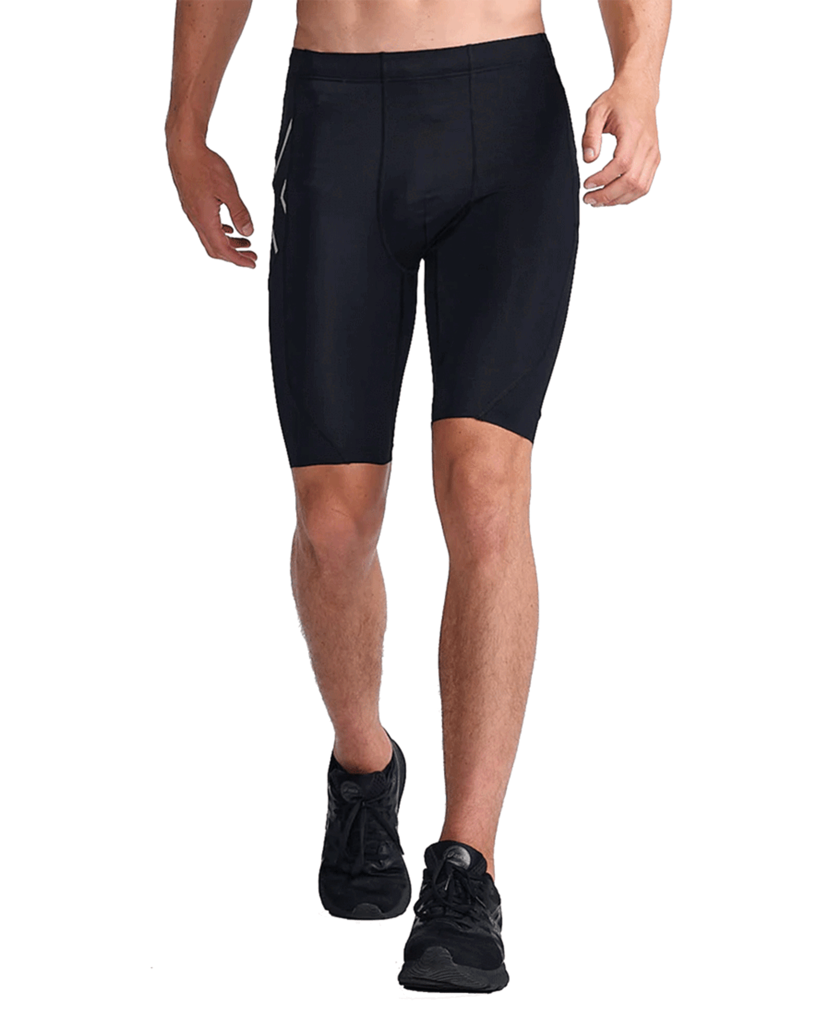 Aero Mesh Compression Shorts M´S Black / Silver Reflective