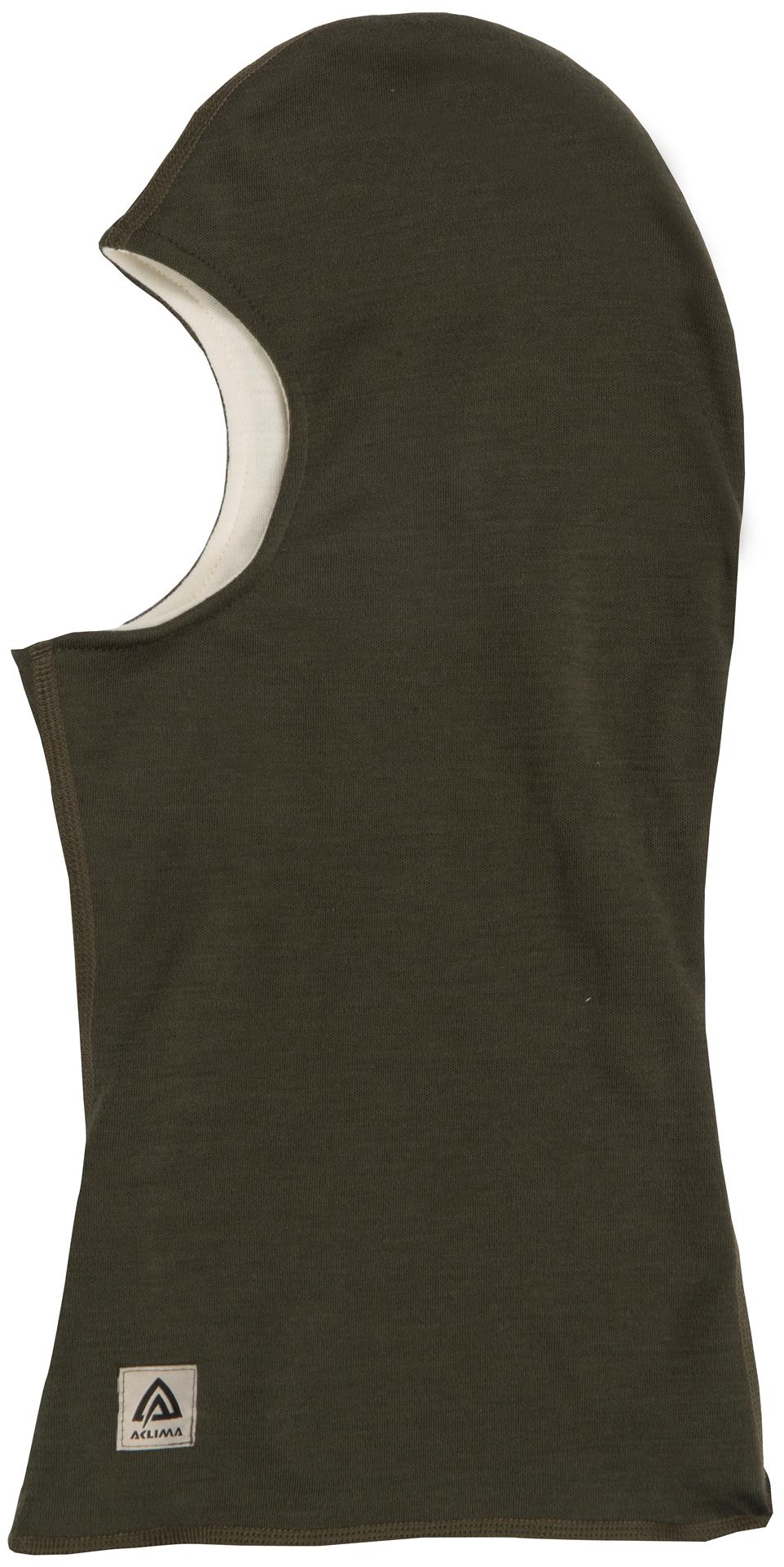 Balaclava Vendbar 2-lags oliven / natur