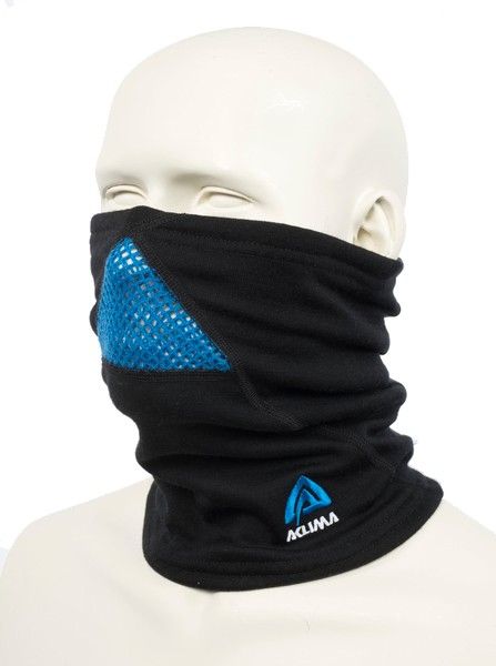 DoubleWool Neckgaiter Jet Black Sky Diver/Periscope