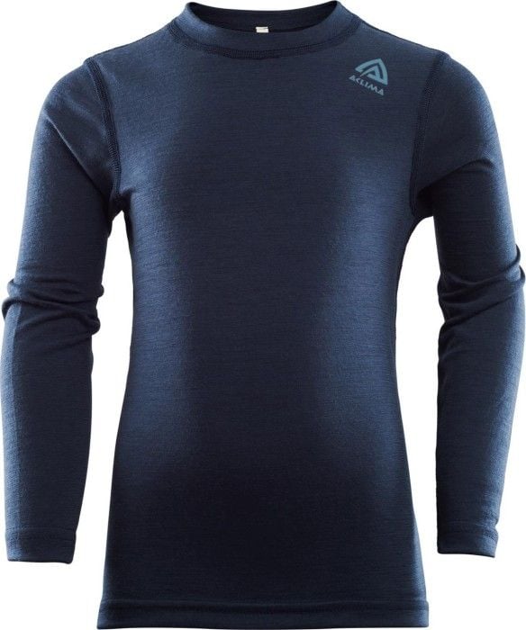 Kids LightWool Crewneck Shirt Navy Blazer