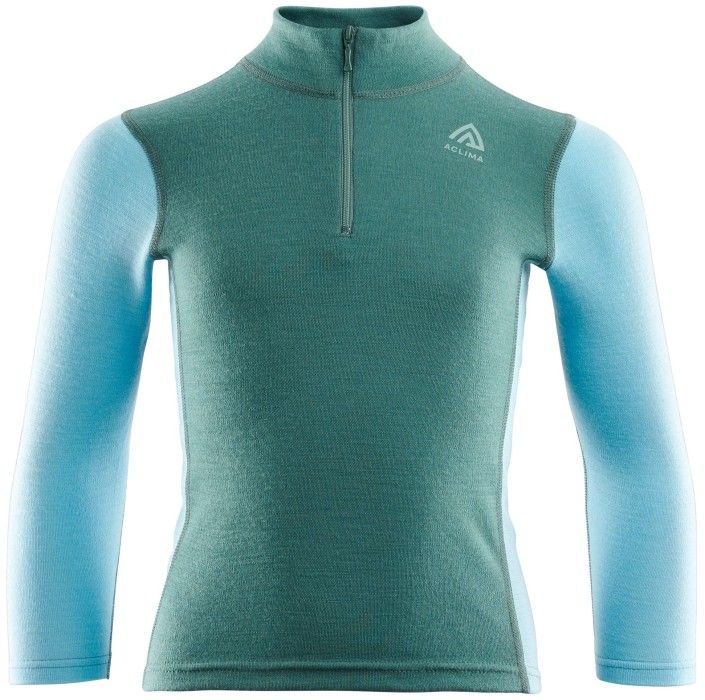 Kids WarmWool Mockneck North Atlantic/Reef Waters