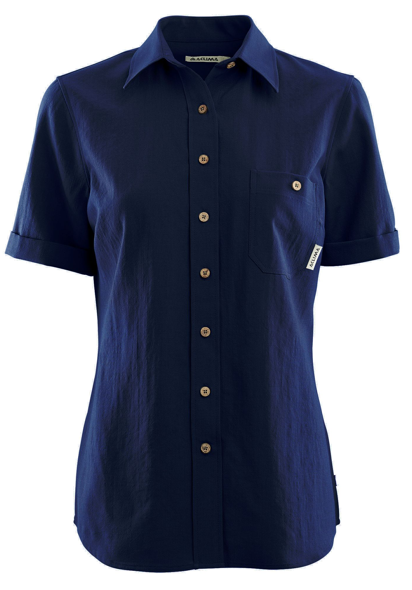 LeisureWool Short Sleeve Shirt W's Navy Blazer