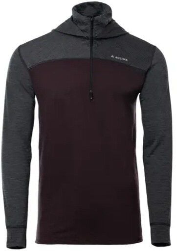 LightWool 180 Hoodie M's Chocolate Plum / Marengo