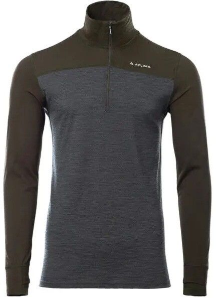 LightWool 180 Polo w/ zip M's Tarmac/Marengo