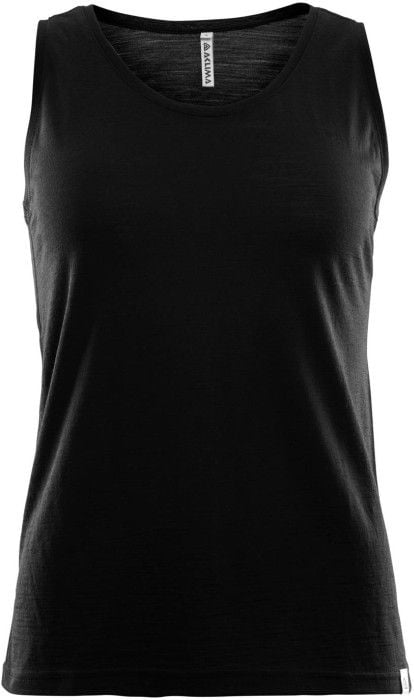 LightWool Singlet Woman Jet Black