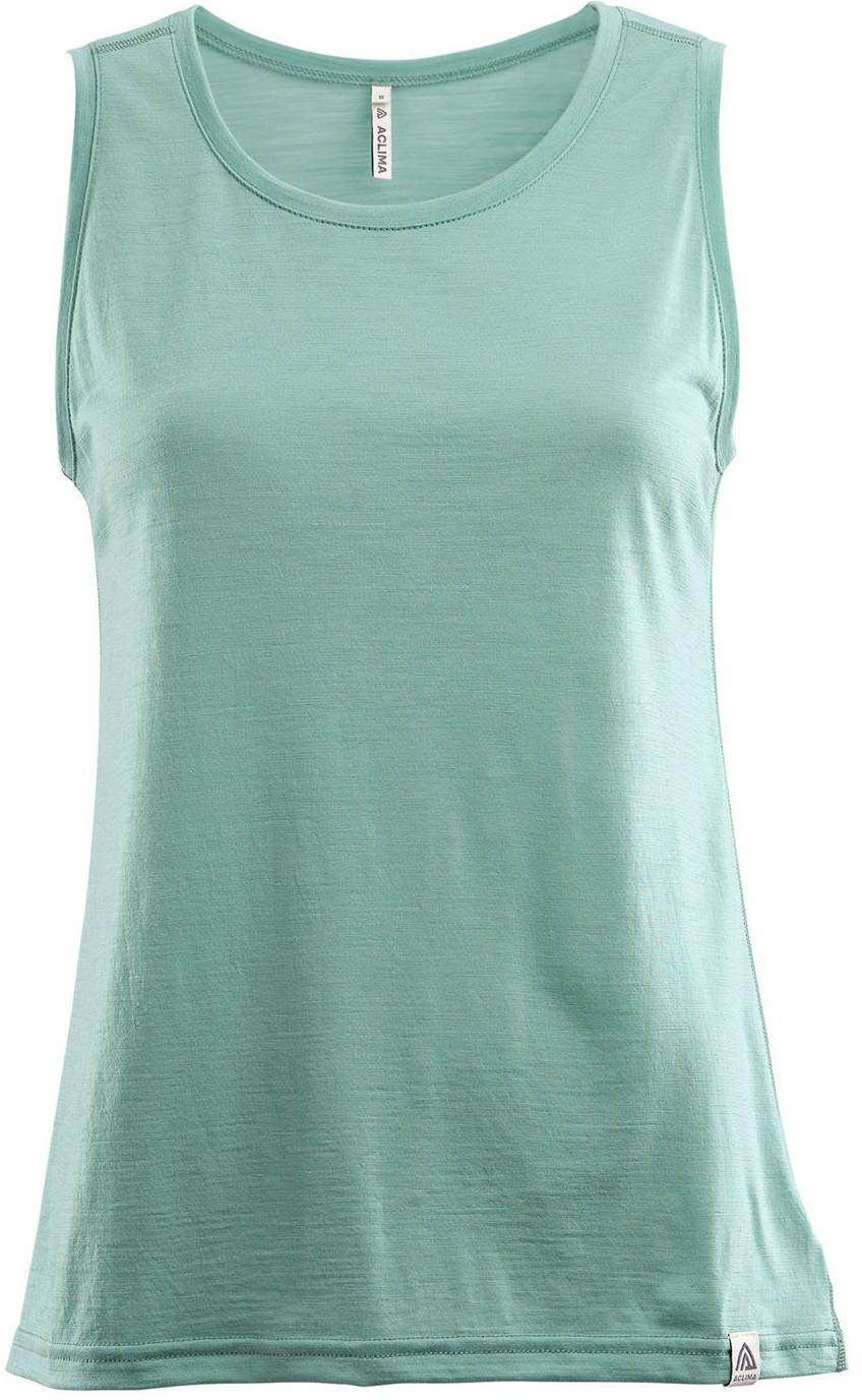 LightWool Singlet Woman Oil Blue