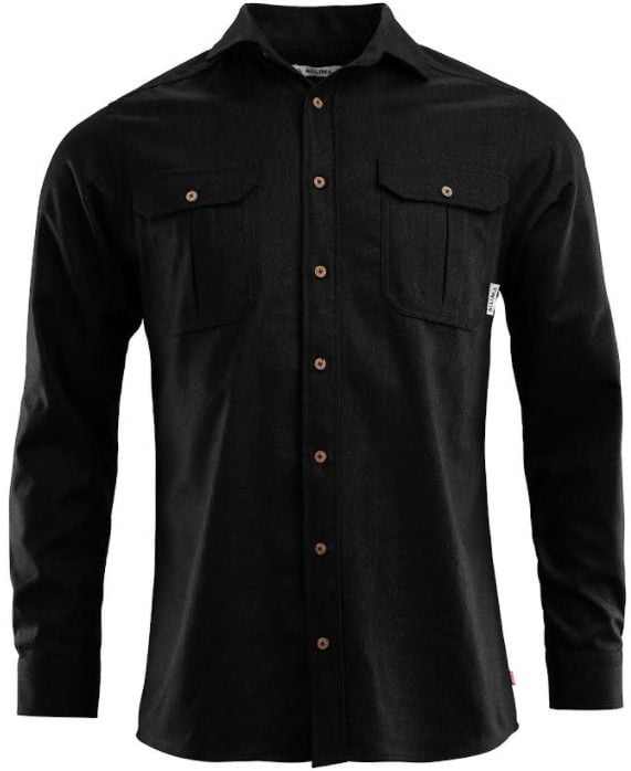M's LeisureWool ReBorn Wool Shirt Dark Grey Melange