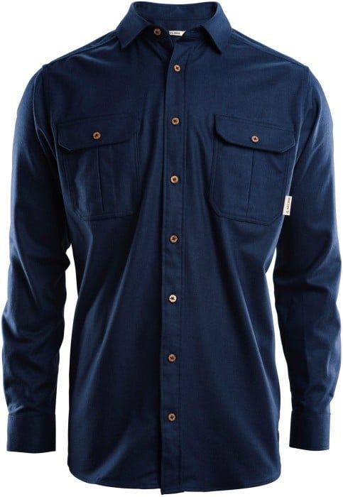 M's LeisureWool ReBorn Wool Shirt Navy Melange