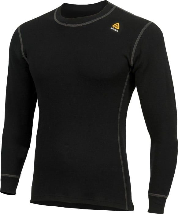 M's WarmWool Crewneck Shirt Jet Black