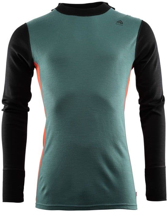 M's WarmWool Hood Sweater North Atlantic / Jet Black / Red Clay