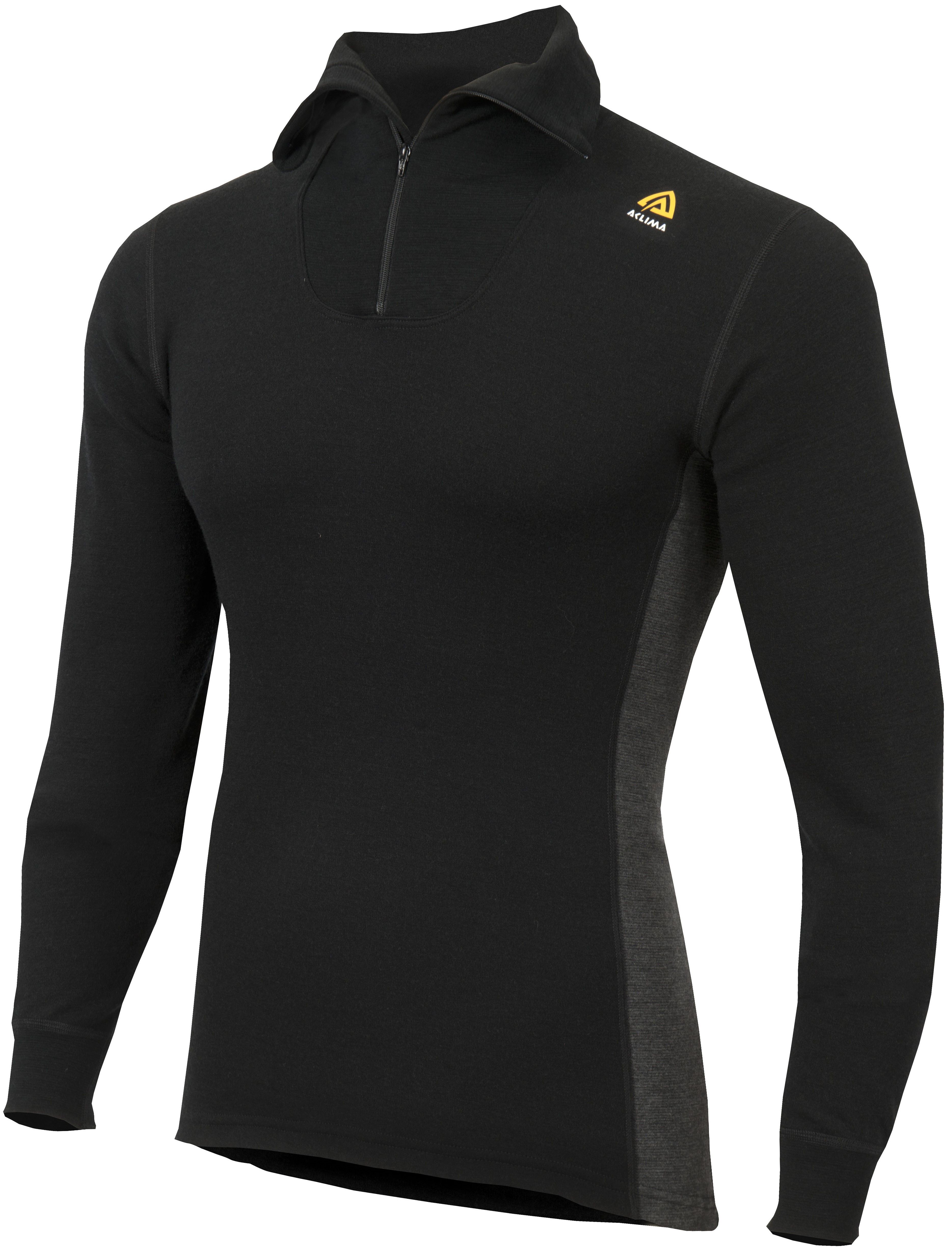 M's WarmWool Polo Jet Black
