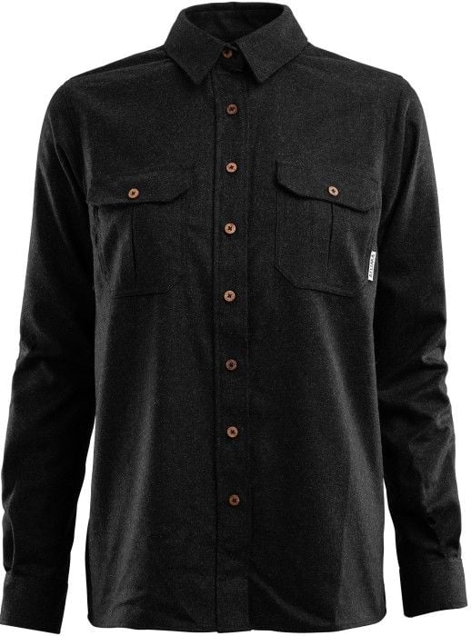W's LeisureWool ReBorn Wool Shirt Dark Grey Melange