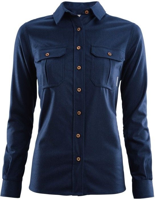 W's LeisureWool ReBorn Wool Shirt Navy Melange
