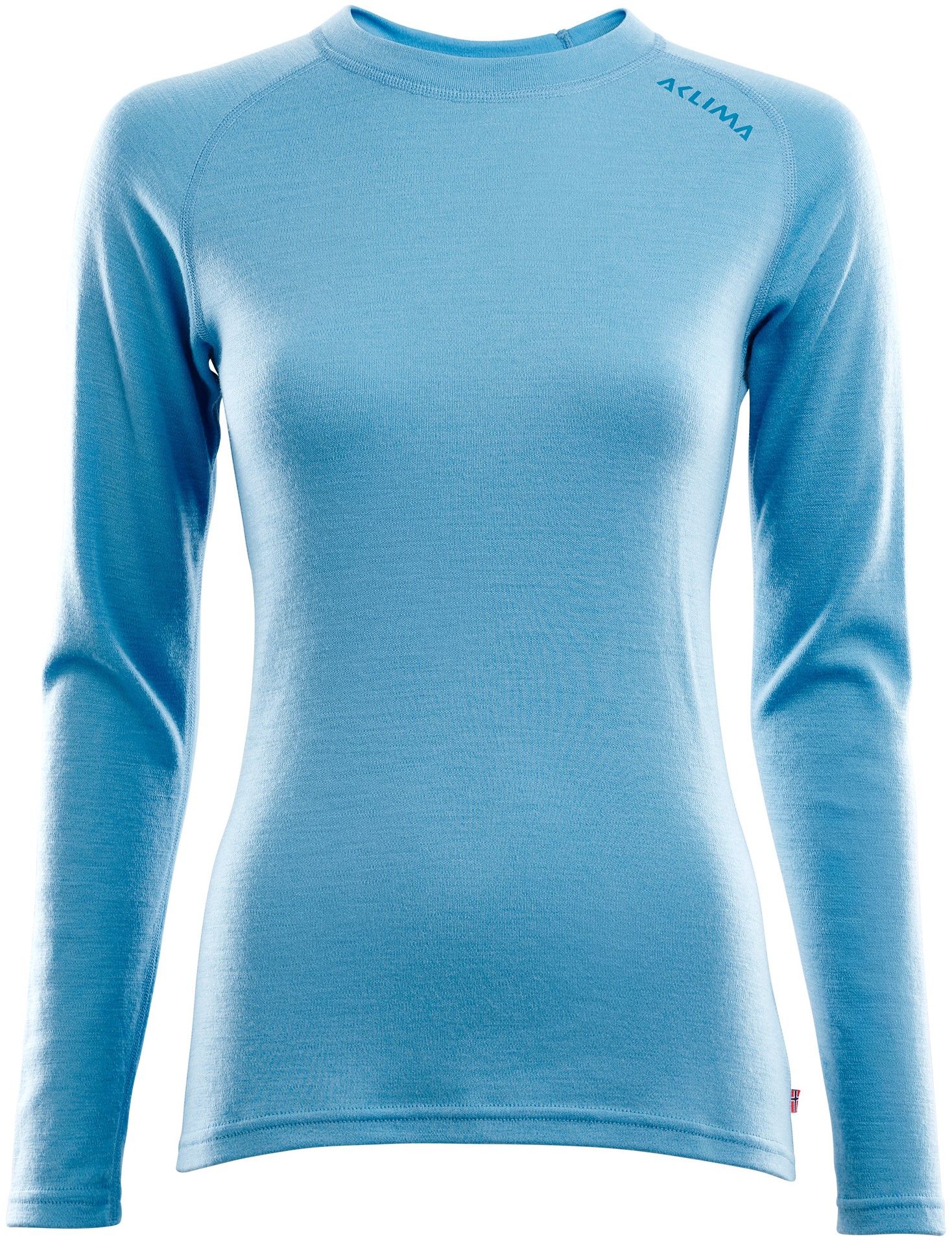 W's WarmWool Crewneck Azure Blue