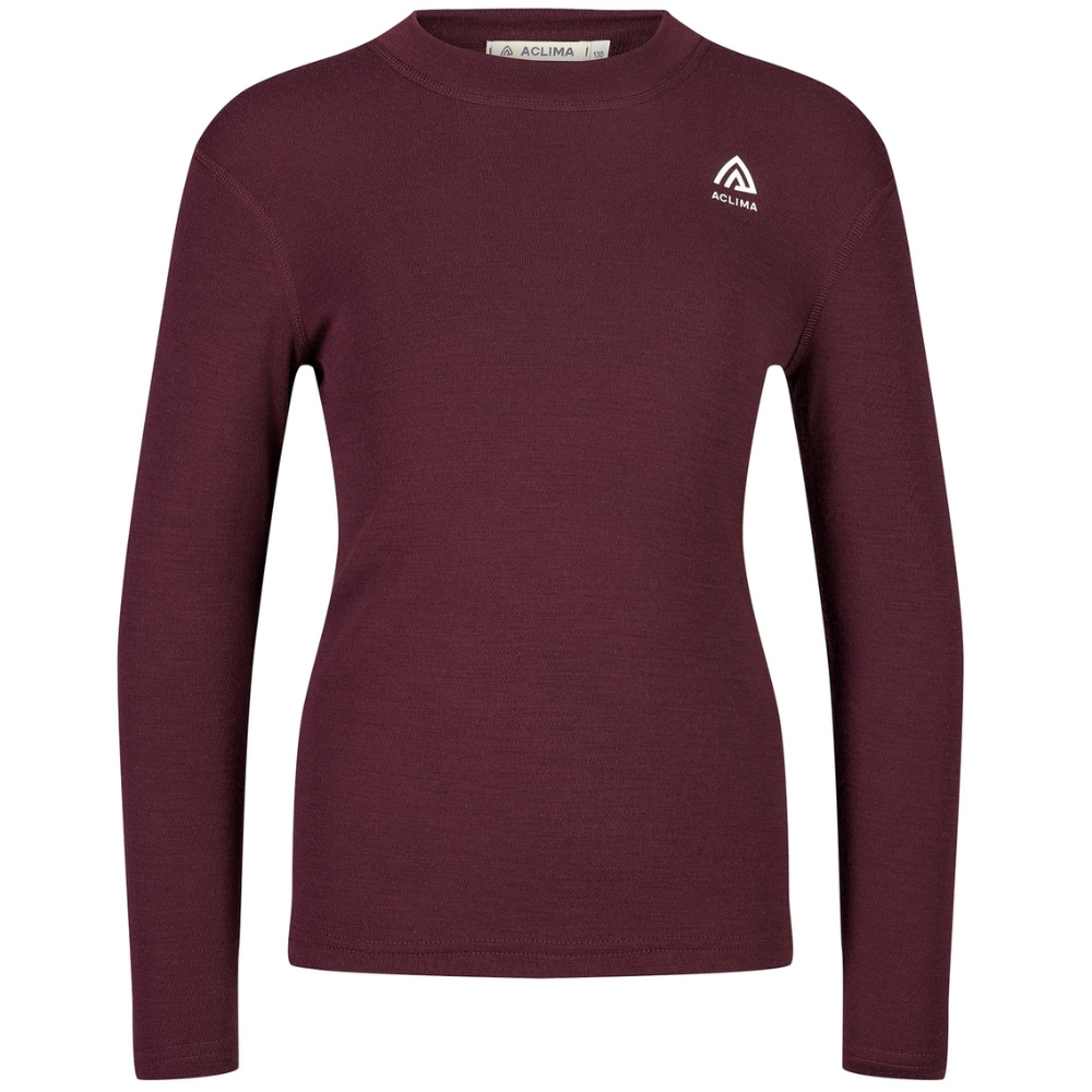 Warmwool Crewneck Jr Junior Fig/Beige Melange
