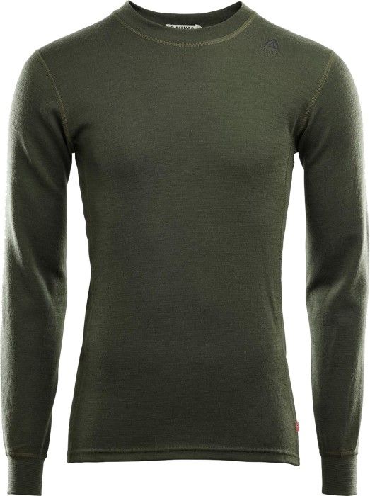 WarmWool Crewneck Shirt Man Olive Night