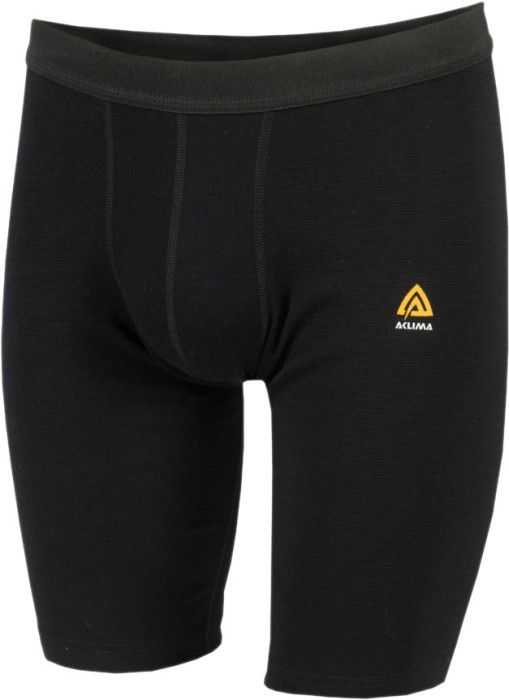 WarmWool Shorts Long Man Jet Black