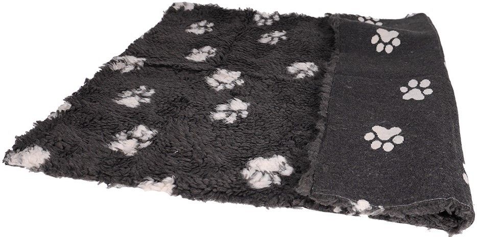 Vetbed 75x60 cm Small Grey with Paws