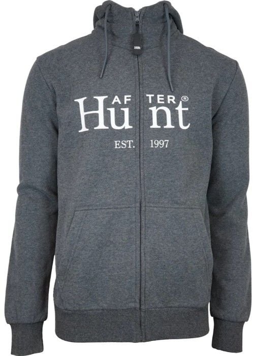 Hoodie Zipper Basic Grey