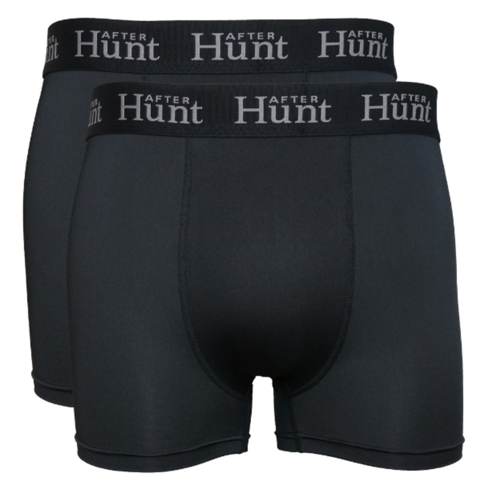 Mens Boxer Underwear Short 2-pack Black