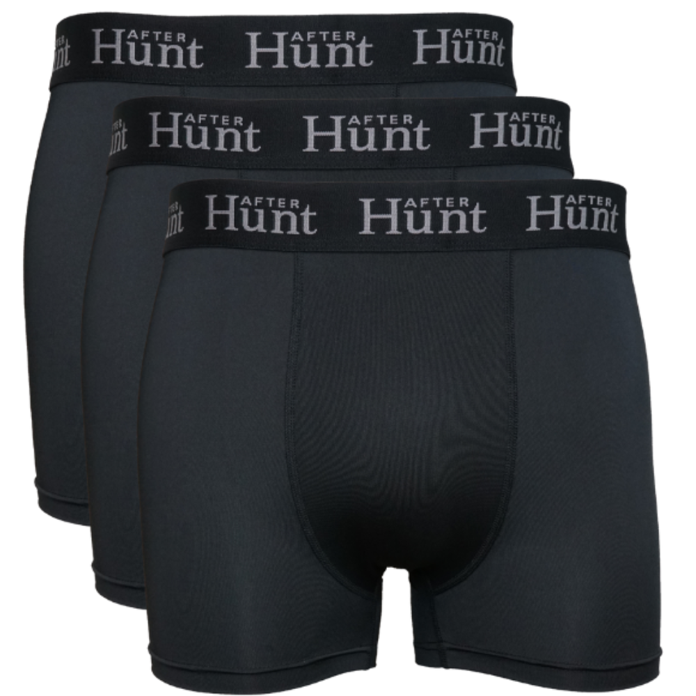 Mens Boxer Underwear Short 3-pack Black