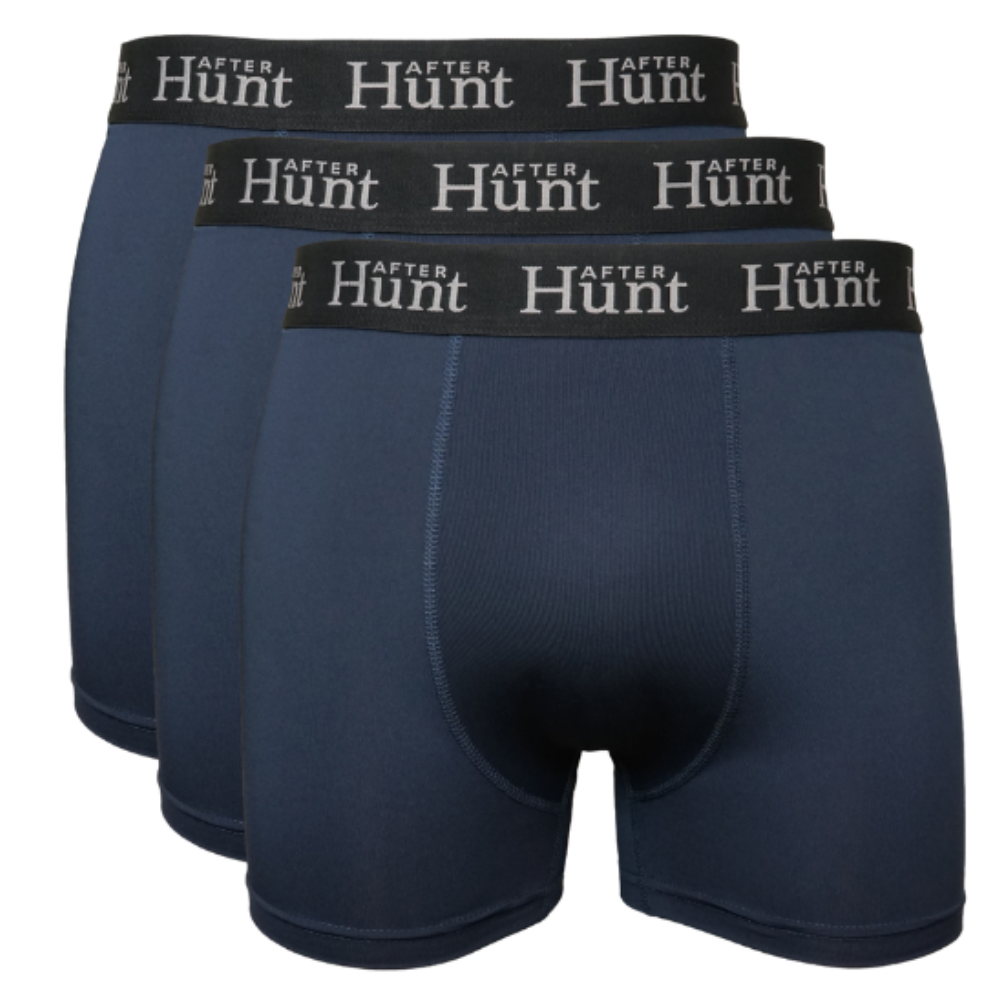 Mens Boxer Underwear Short 3-pack Dark Blue