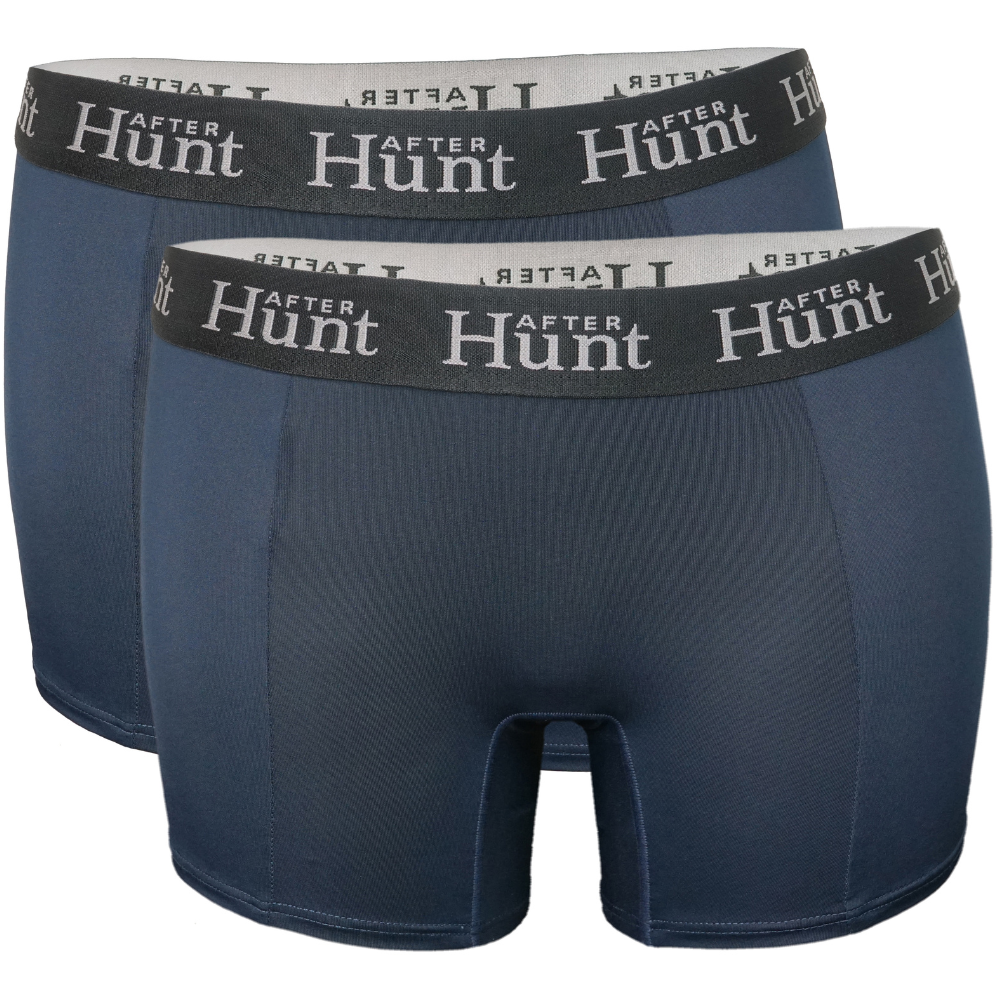 Womens Boxer Underwear Long 2-pack Dark Blue