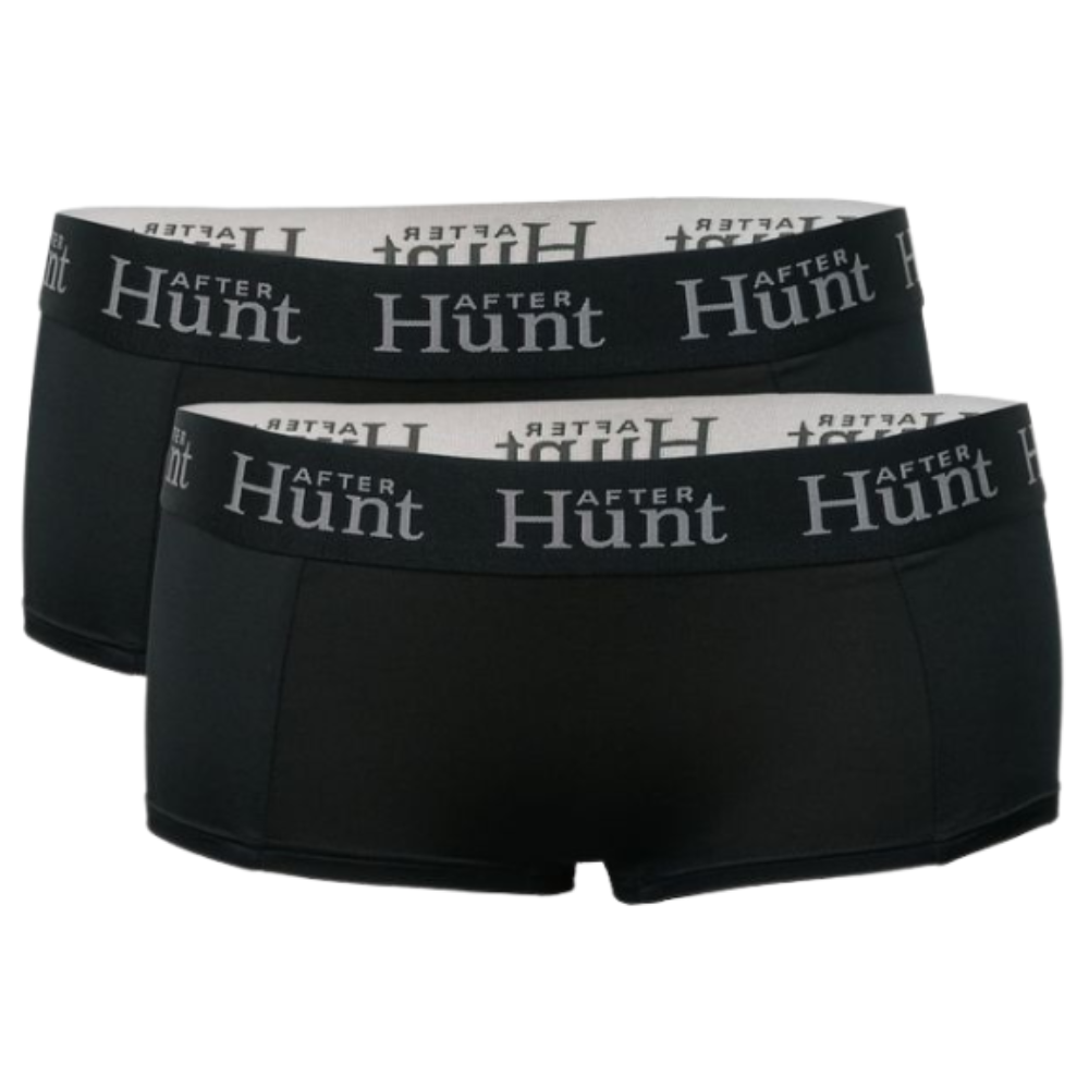 Womens Boxer Underwear Short 2-pack Black