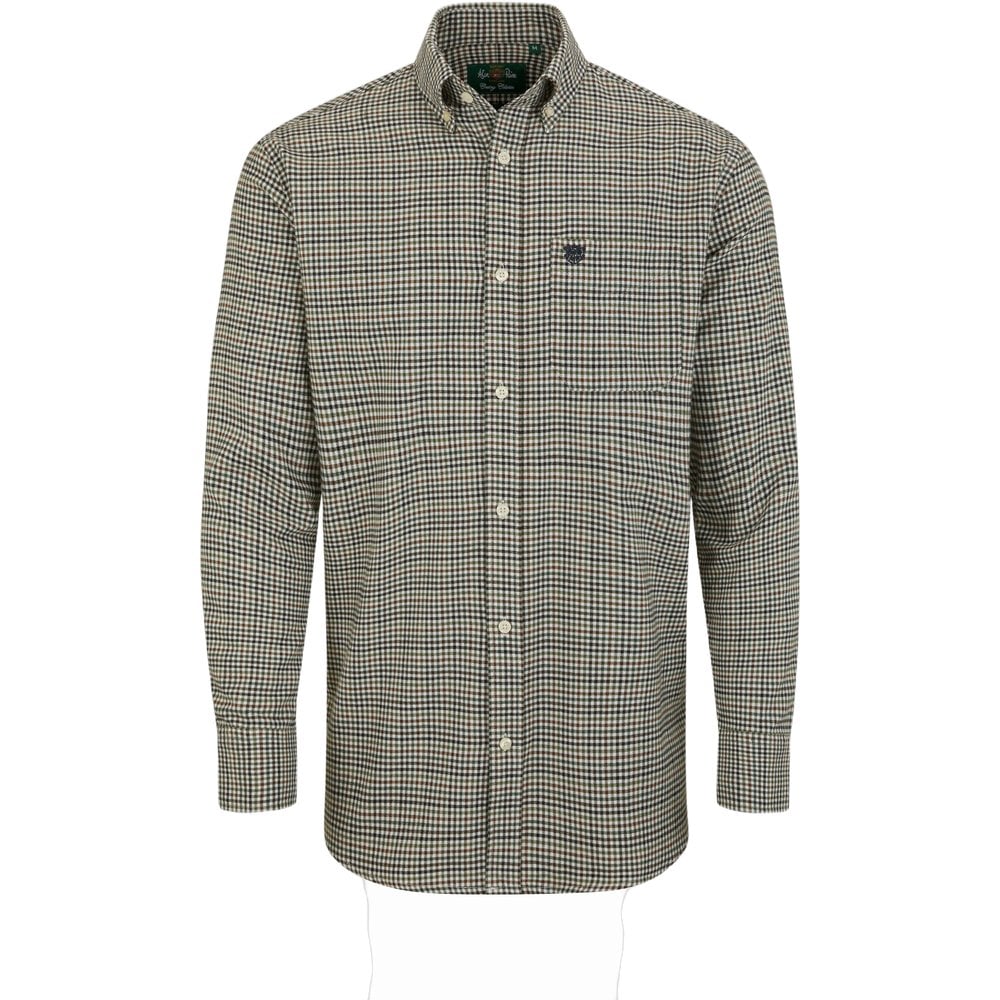 Ilkley Flannel Bd Shirt Green