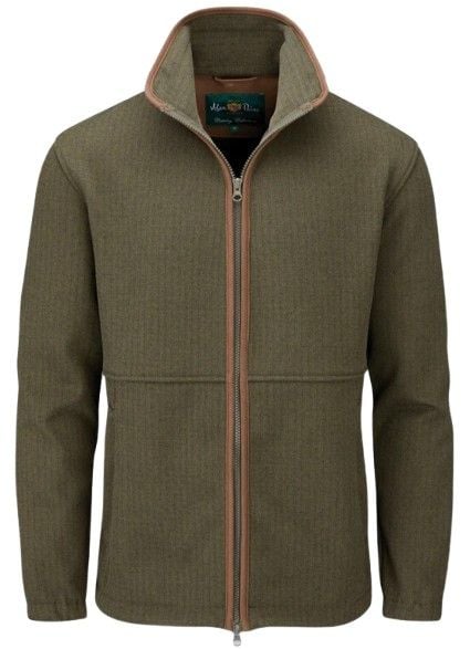 M's Aylsham Fleece Jacket Green Herringbone