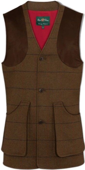 M's Combrook Tweed Shooting Waistcoat Acorn