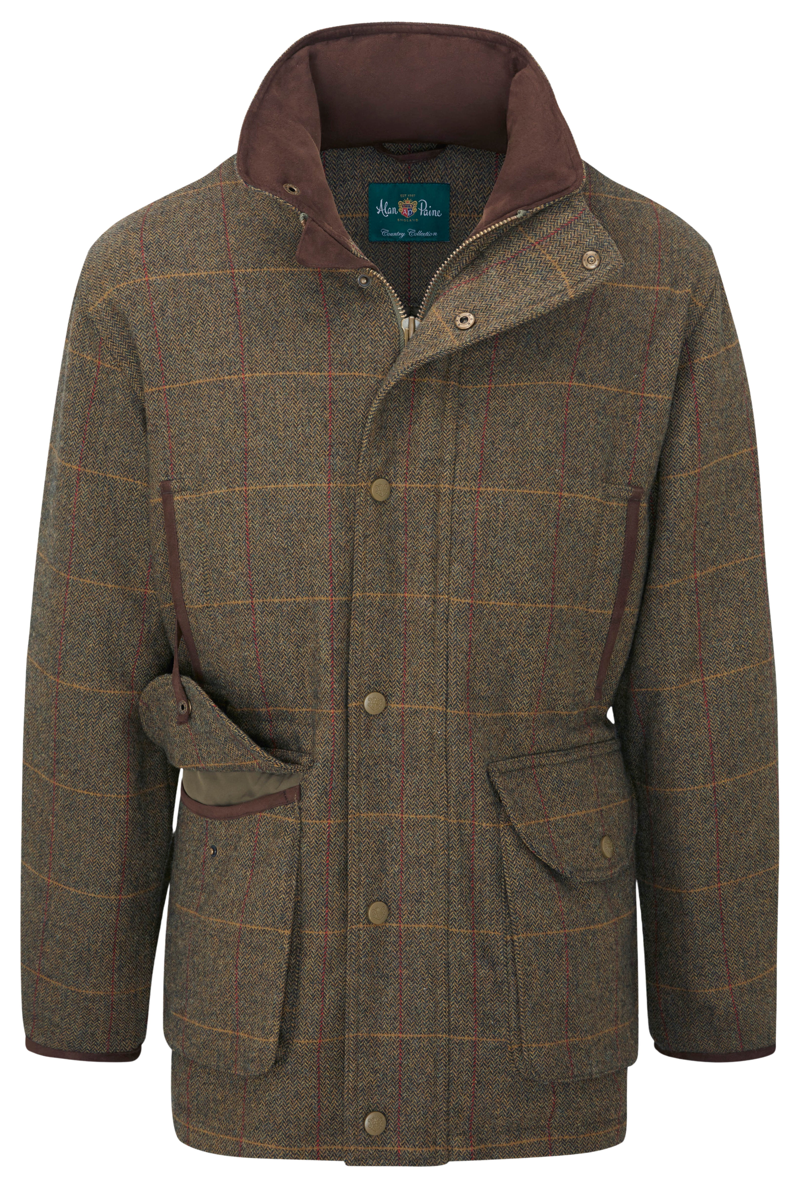 M's Combrook Waterproof Tweed Shooting Field Coat Teak