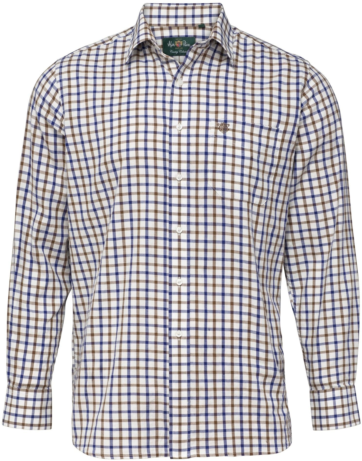 M's Ilkley Shirt Shooting Fit Brown Check