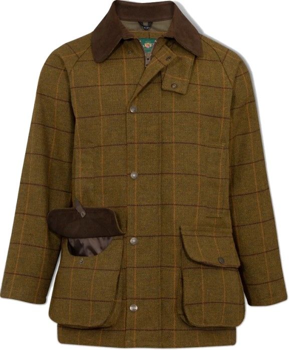 M's Rutland Waterproof Tweed Shooting Coat Cedar