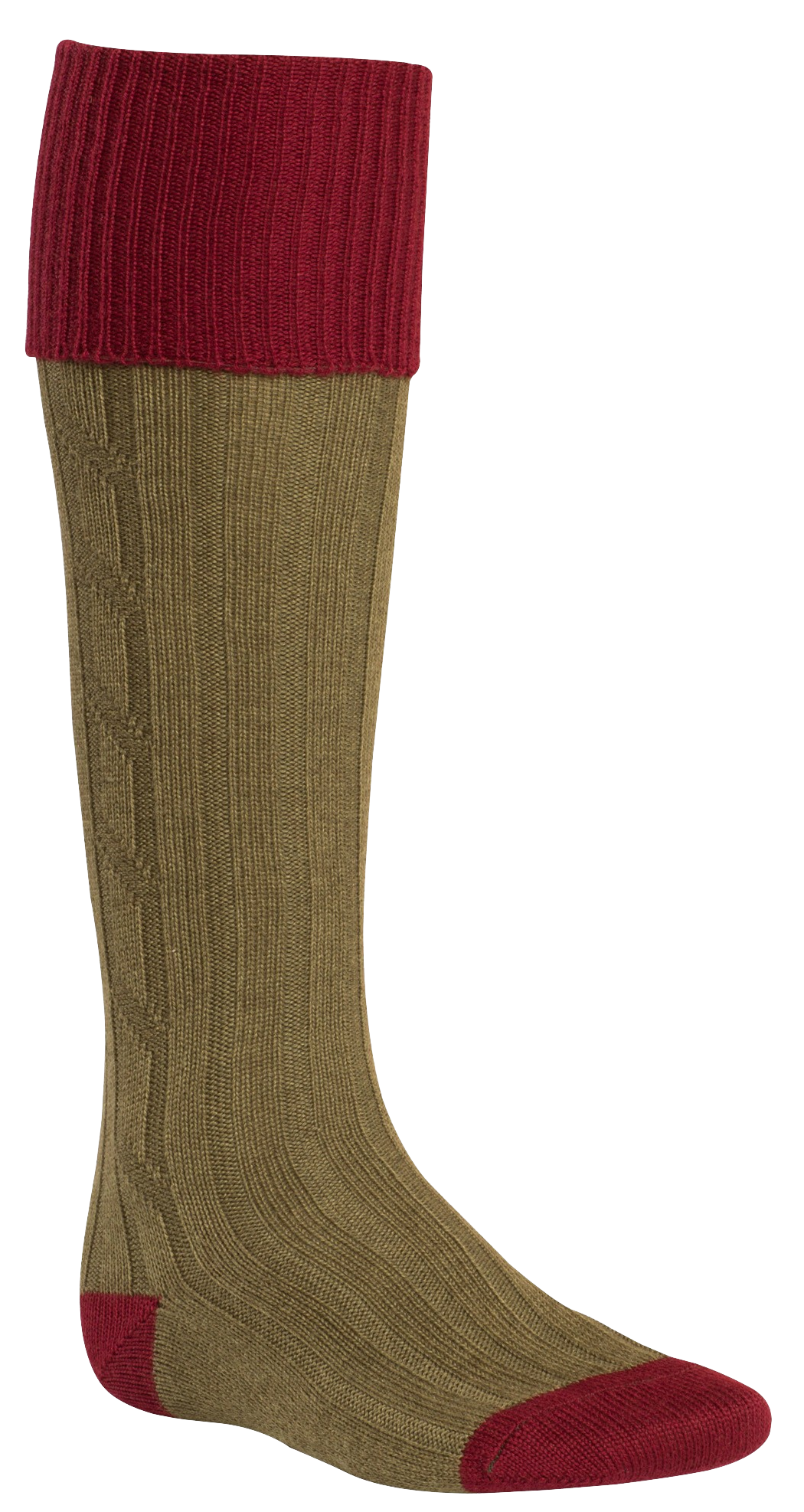 M's Shooting Sock Bordeaux/Olive