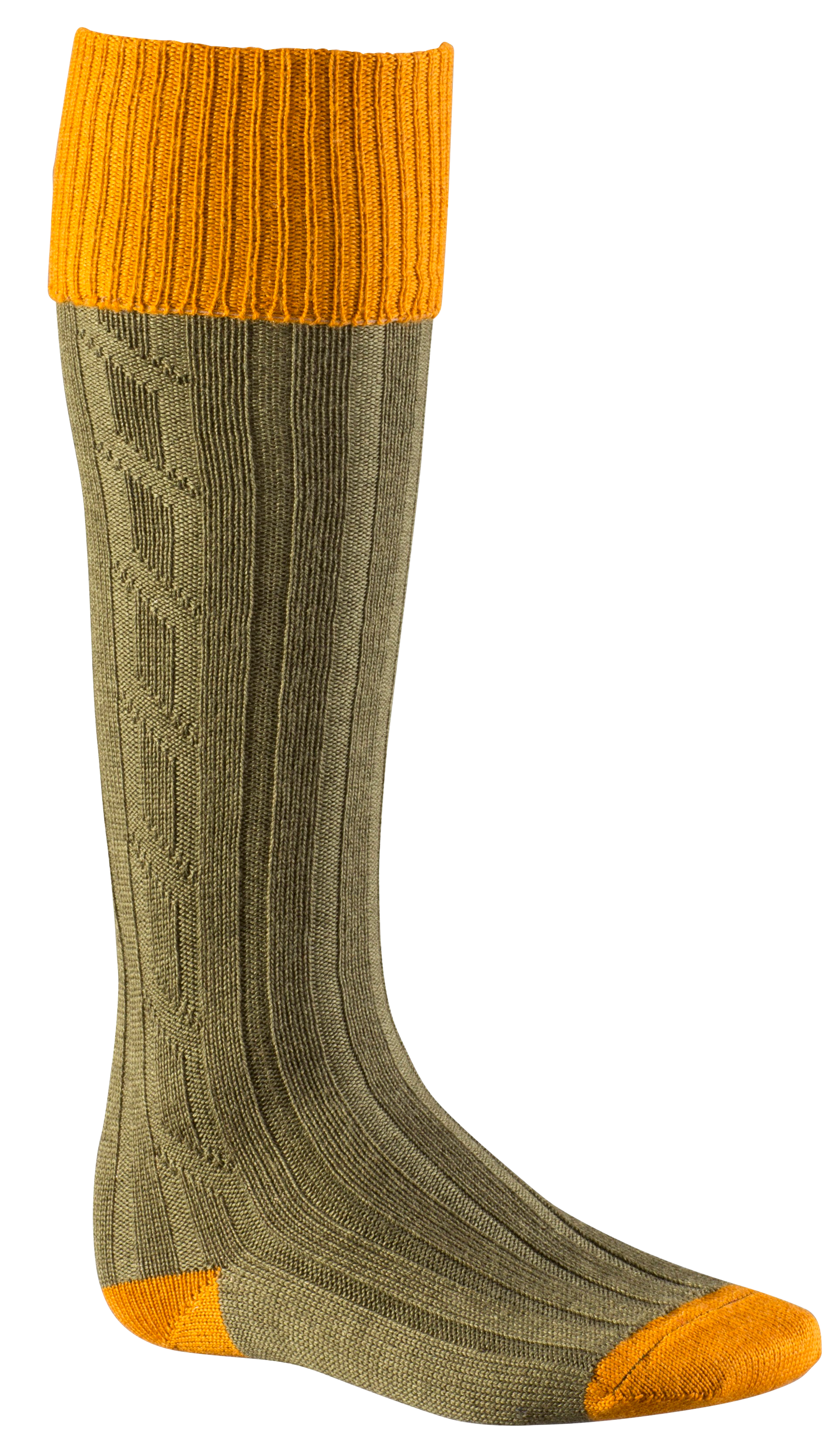 M's Shooting Sock Ochre/Olive