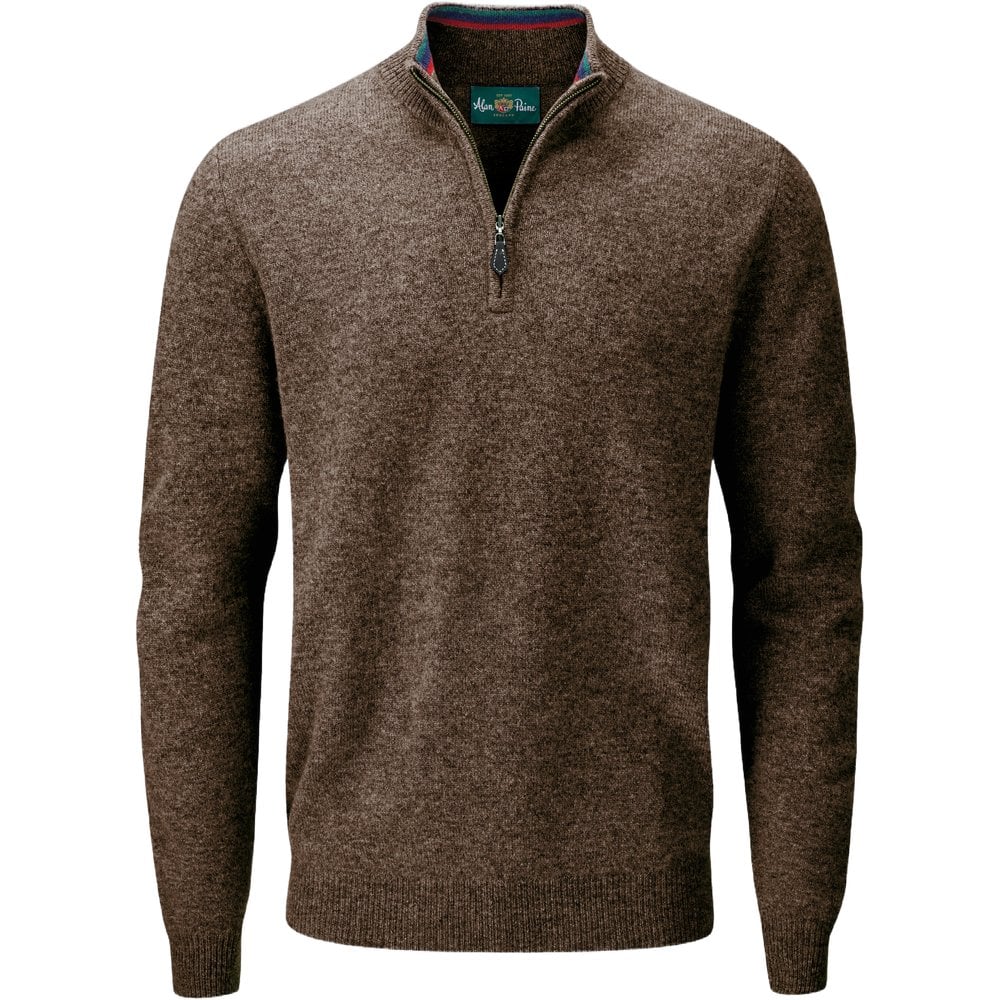 M's Streetly 1/2 Zip Mock Neck Cocoa