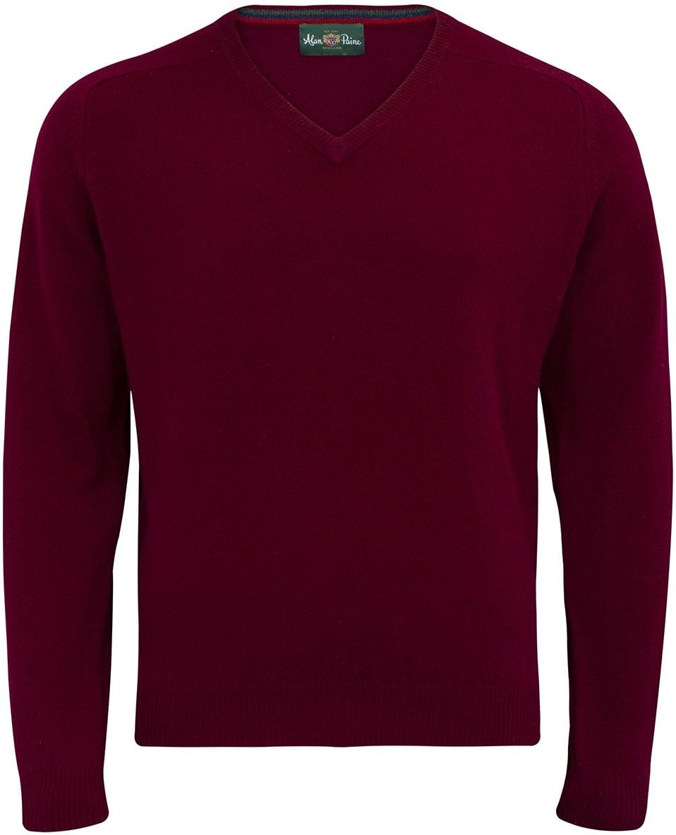 Streetly V-Neck Pullover Bordeaux