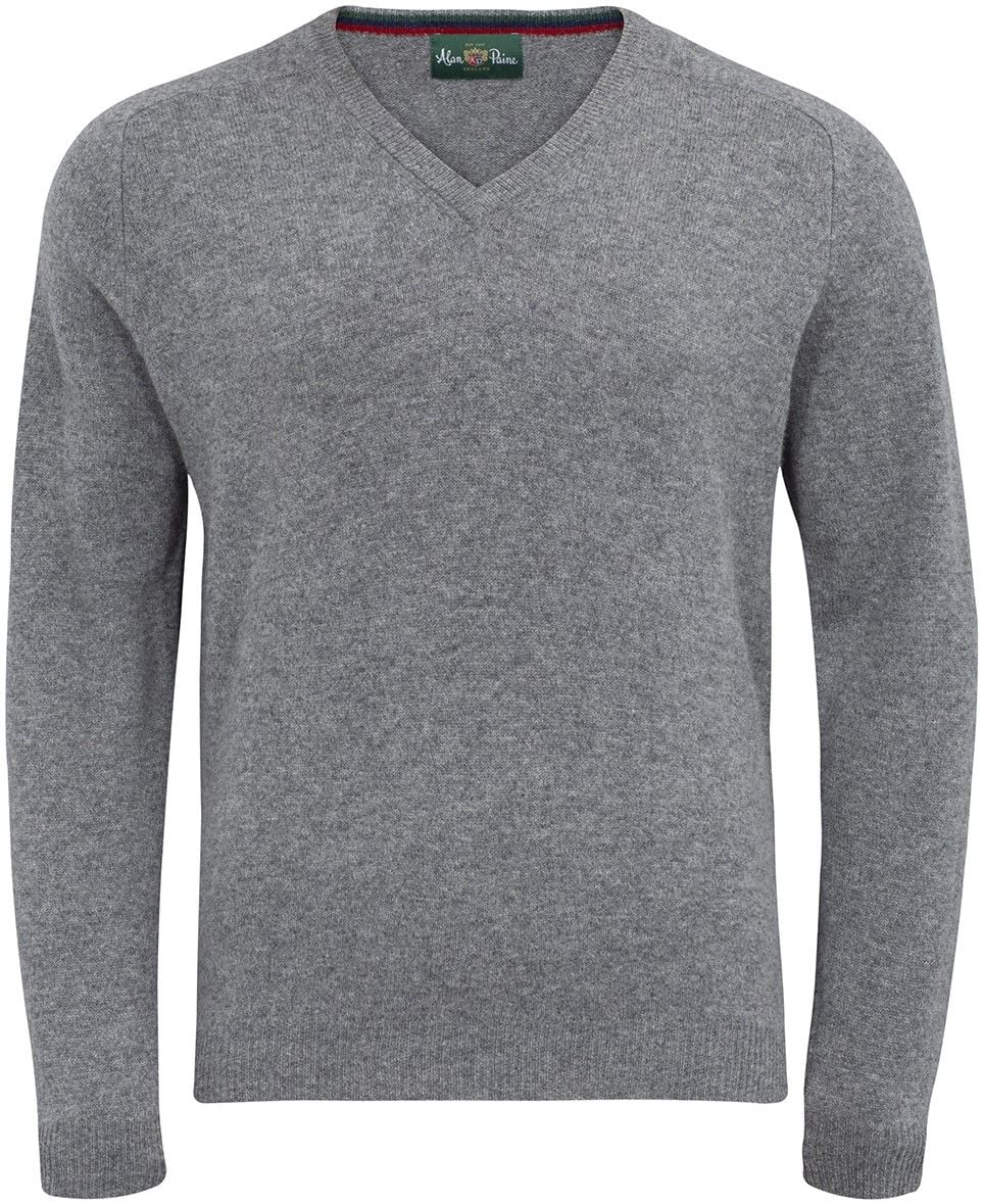 Streetly V-Neck Pullover Grey Mix