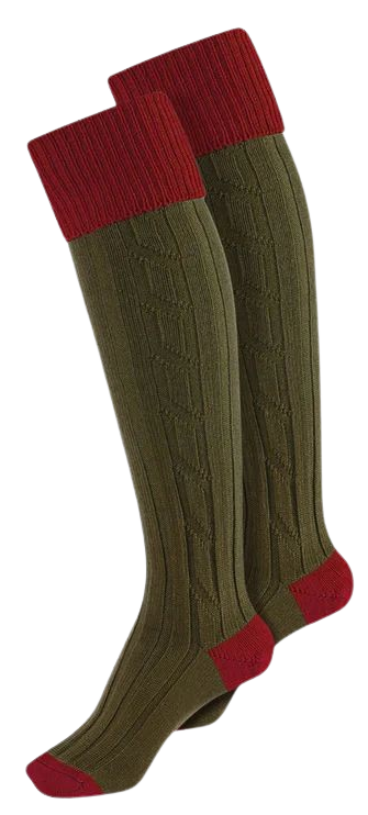 W's Shooting Sock Red/Olive