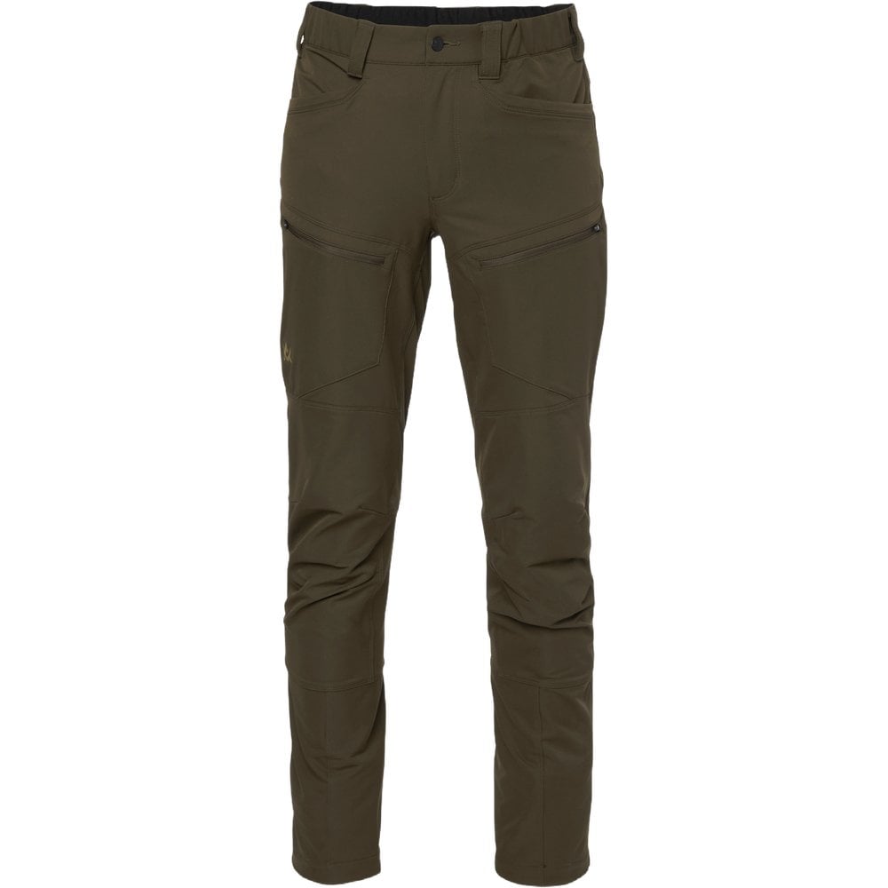 Chaser Ms Stretch Pants Solid Brown
