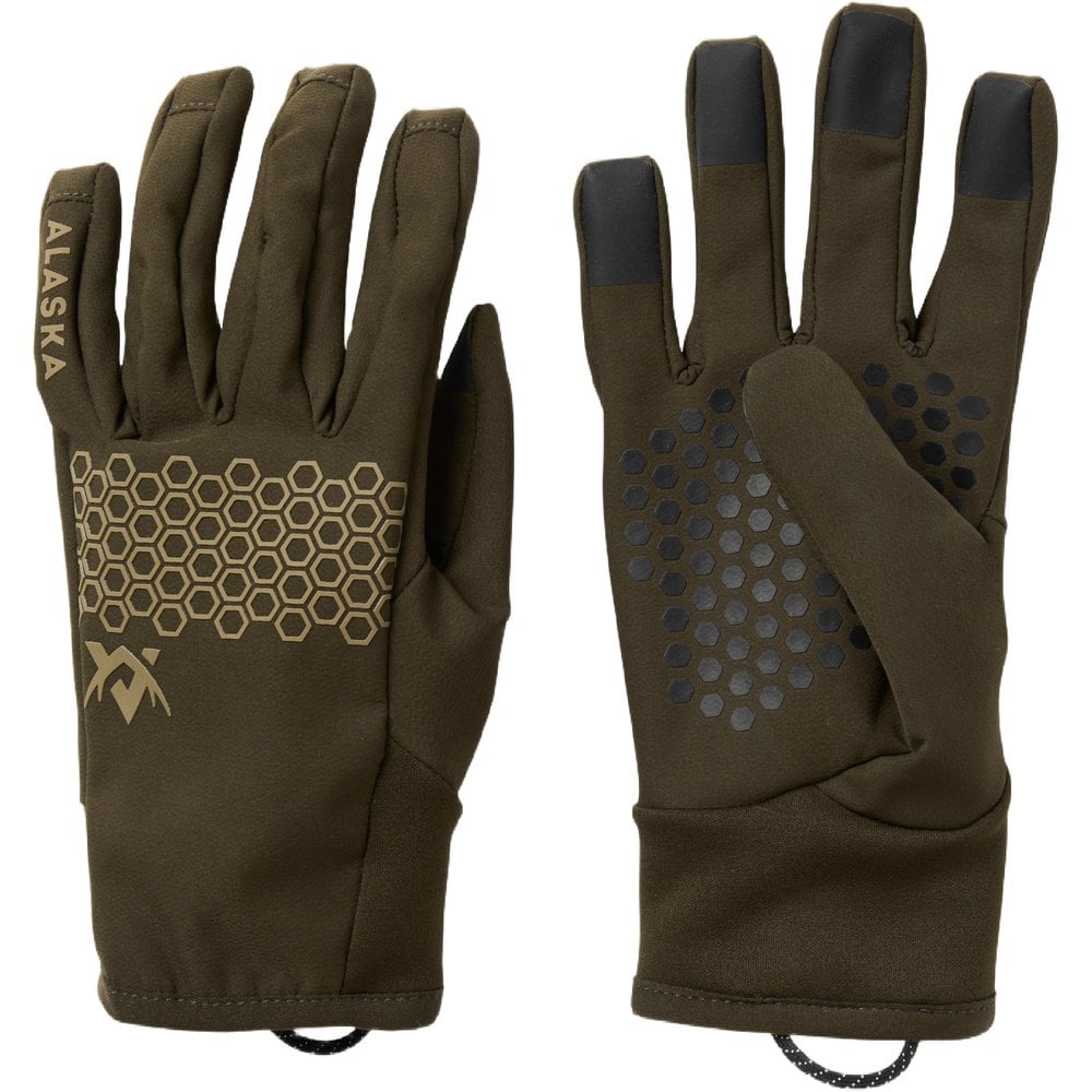 Chaser Stretch Gloves Solid Brown
