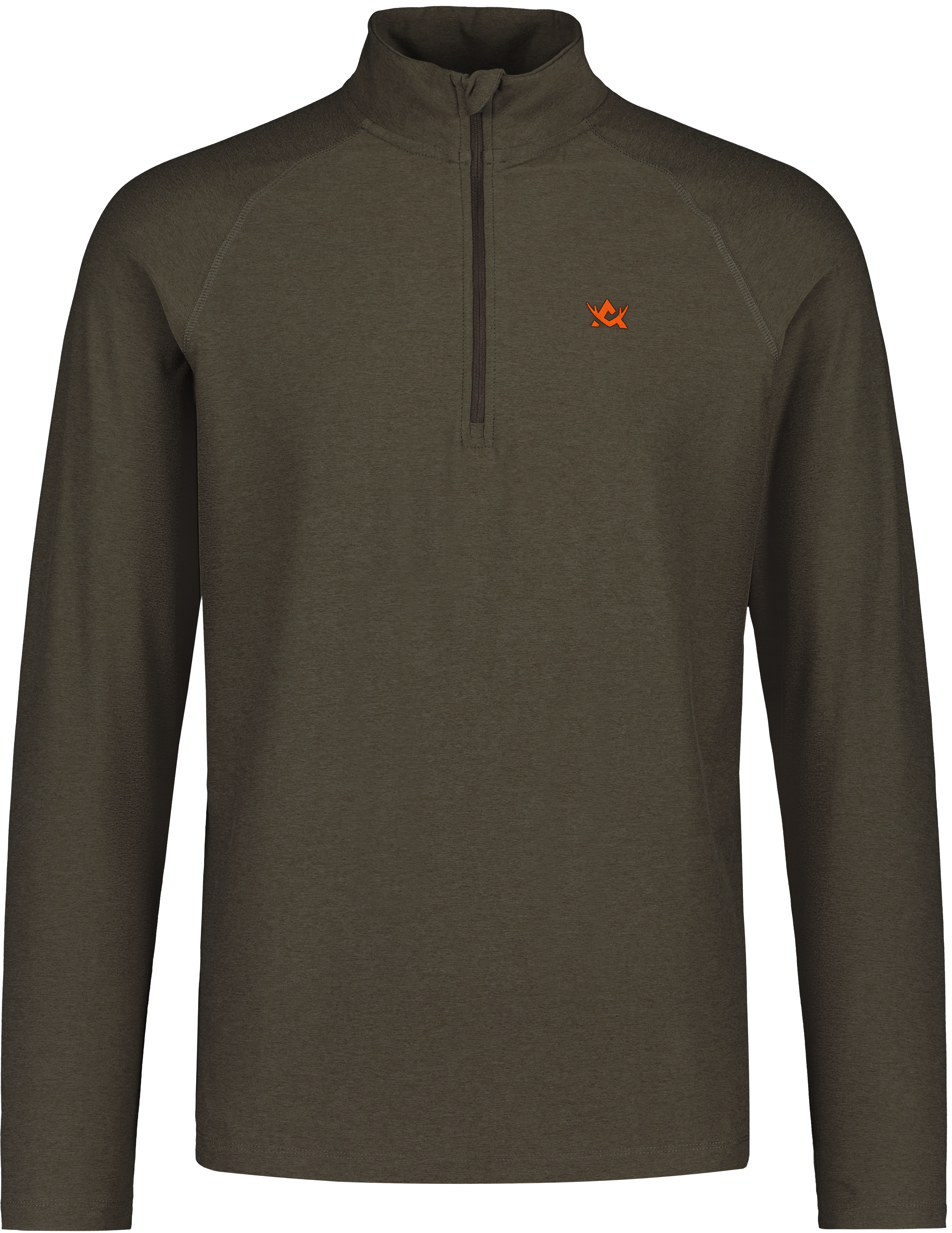 M's CoolDry Half-Zip Top Moss Brown
