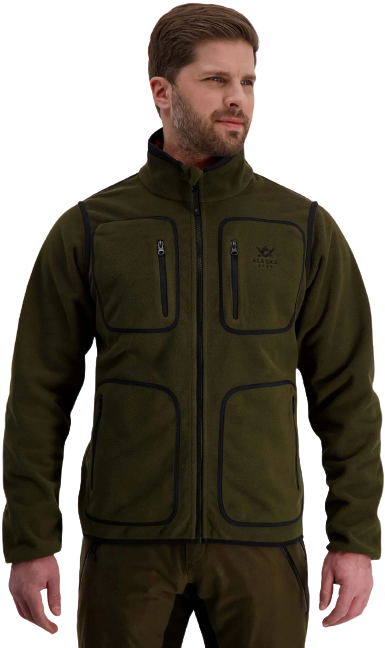 M's Elk Hunter Reversible Fleece Jacket Moss Brown / Blaze 3D