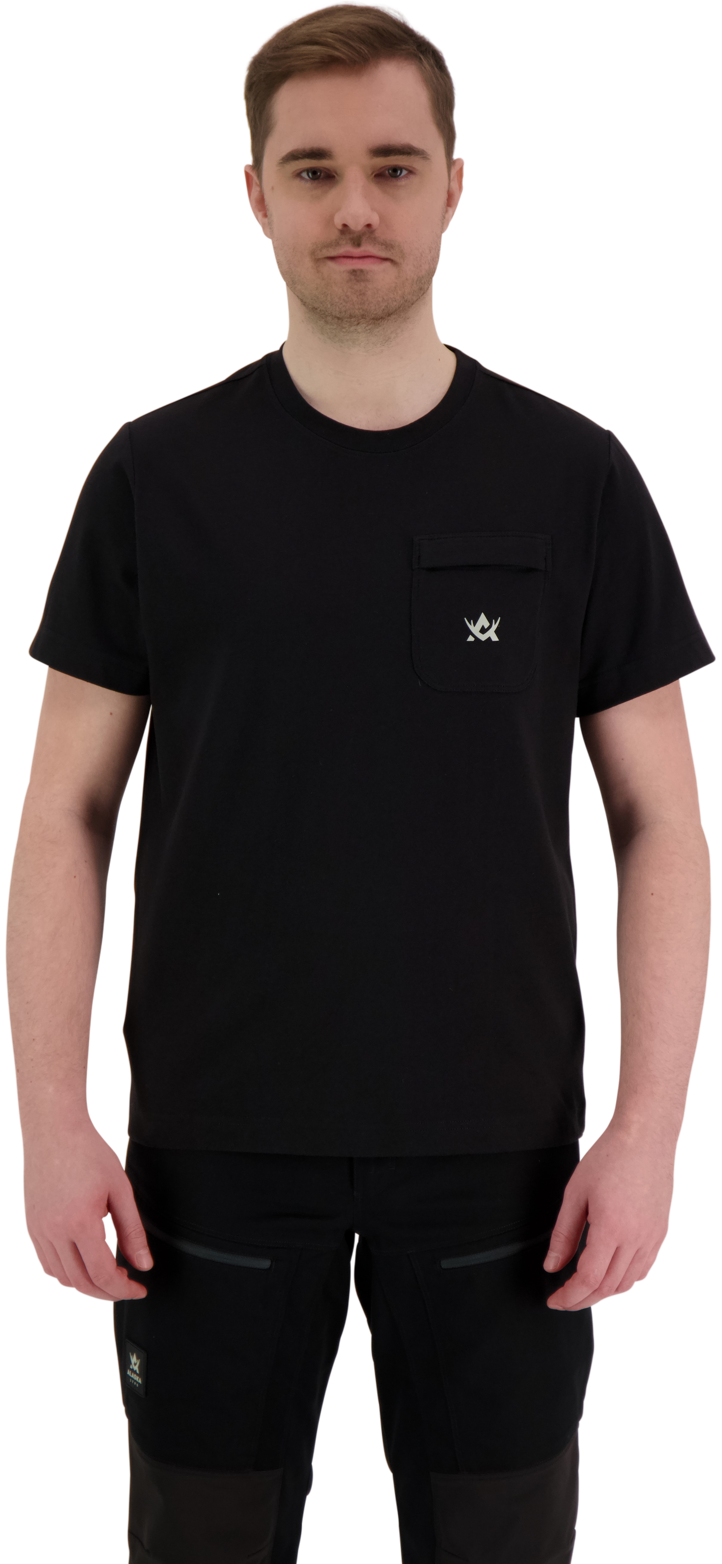M's Freedom T-shirt with chest pocket Black
