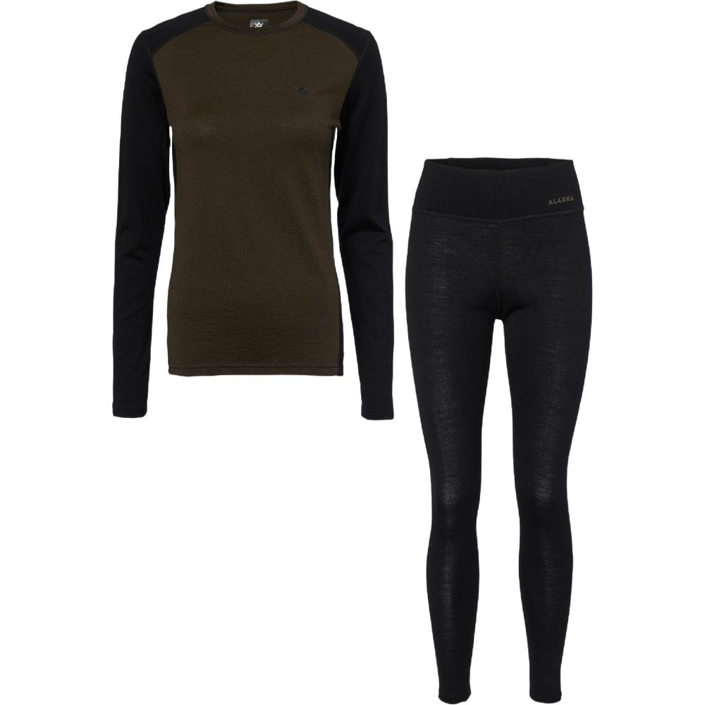 Merino Ws Base Layer Set Night Green
