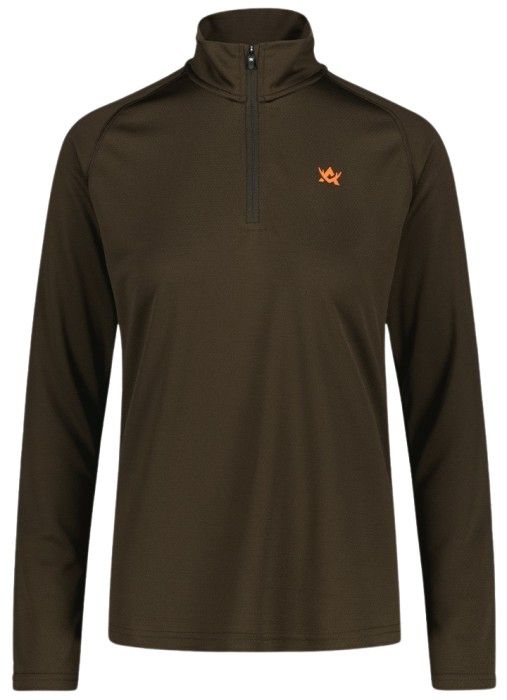 W's CoolDry Half-Zip Top Brown
