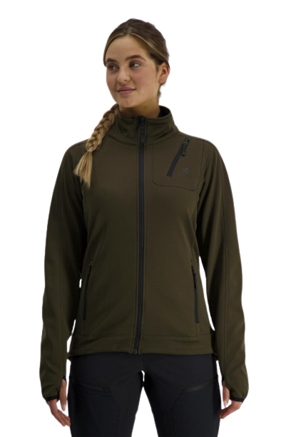 W`s Juneau Powerfleece Jacket Moss Brown