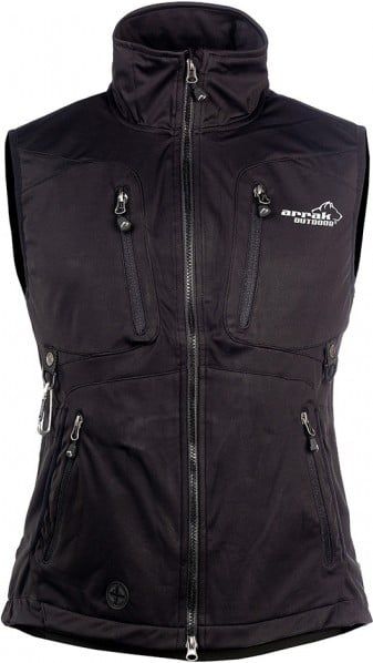 Arrak Acadia Softshell Vest Dame Svart