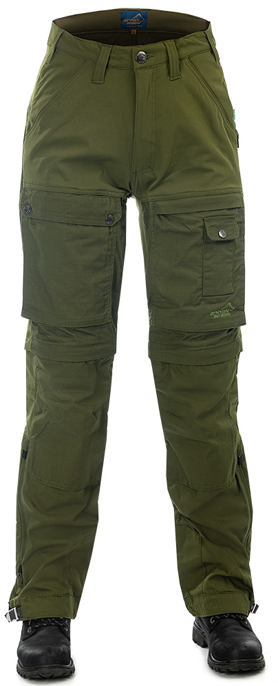 Arrak W's Flexible Zip Off Pant Green